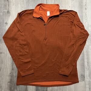 VTG Patagonia R.5 Regulator Fleece 1/4 Zip Burnt Orange 2004 Base Layer Outdoor
